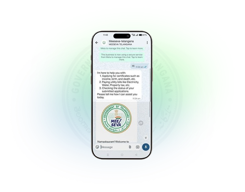 MeeSeva WhatsApp Integration